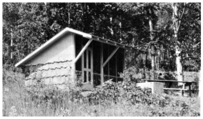 "New" Shelters on exterior 1960's
